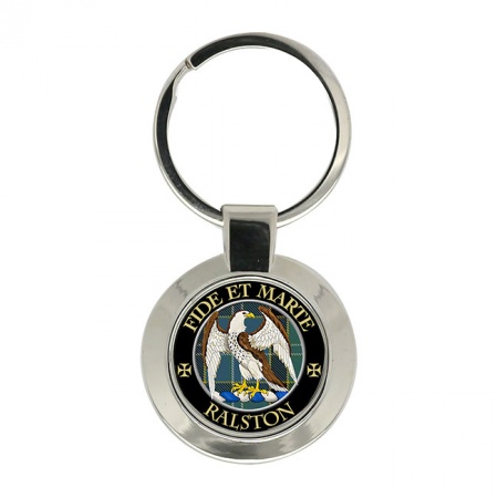 Ralston Scottish Clan Crest Key Ring