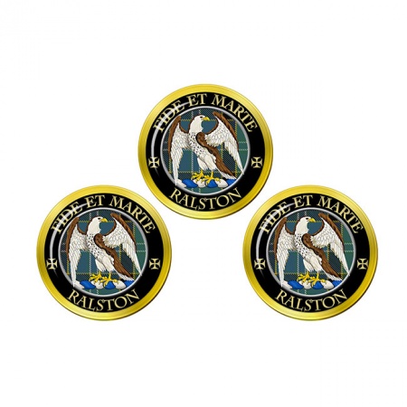 Ralston Scottish Clan Crest Golf Ball Markers