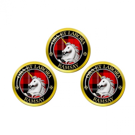 Ramsay Scottish Clan Crest Golf Ball Markers