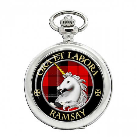 Ramsay Scottish Clan Crest Pocket Watch