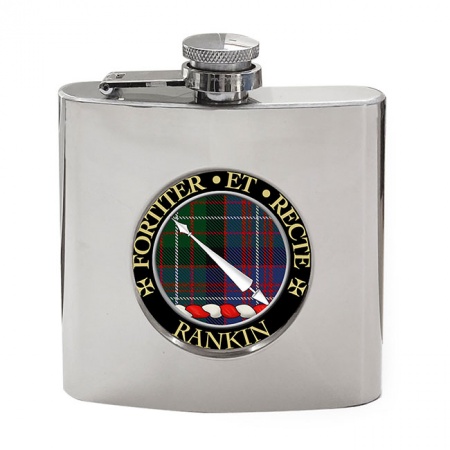 Rankin Scottish Clan Crest Hip Flask