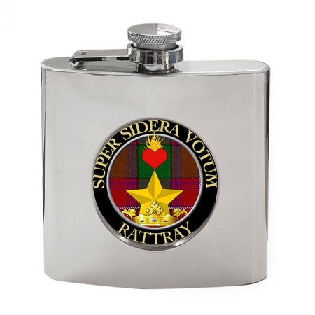 Rattray Scottish Clan Crest Hip Flask