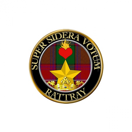 Rattray Scottish Clan Crest Pin Badge