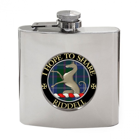 Riddell Scottish Clan Crest Hip Flask