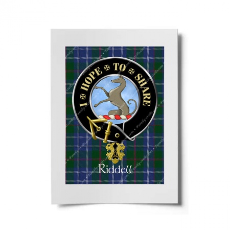 Riddell Scottish Clan Crest Ready to Frame Print