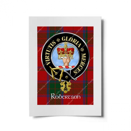 Robertson Scottish Clan Crest Ready to Frame Print