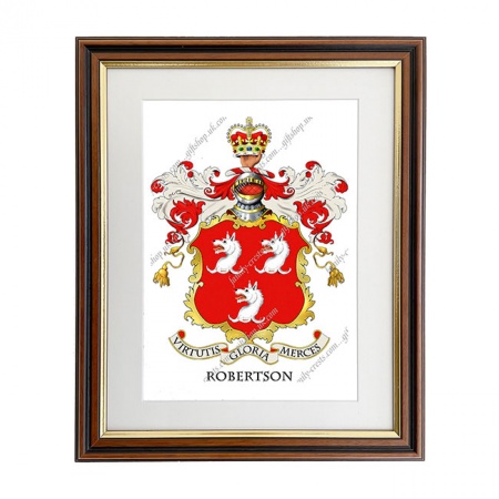 Robertson (Scotland) Coat of Arms Framed Print