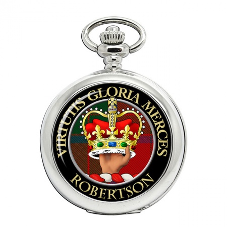 Robertson Scottish Clan Crest Pocket Watch