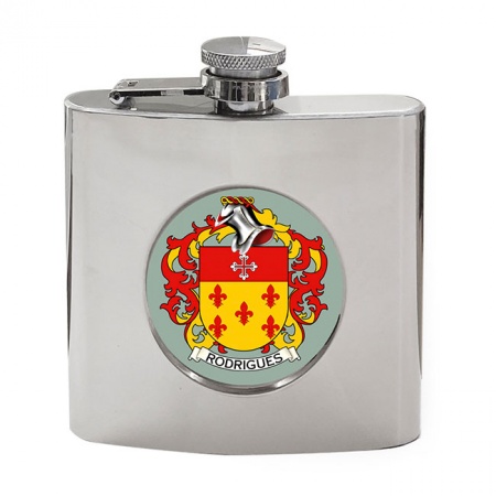 Rodrigues (Portugal) Coat of Arms Hip Flask