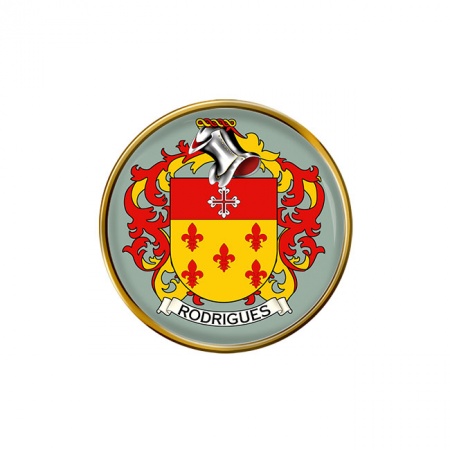 Rodrigues (Portugal) Coat of Arms Pin Badge