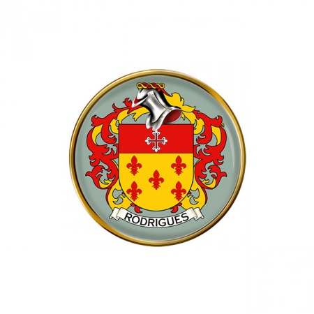 Rodrigues (Portugal) Coat of Arms Pin Badge