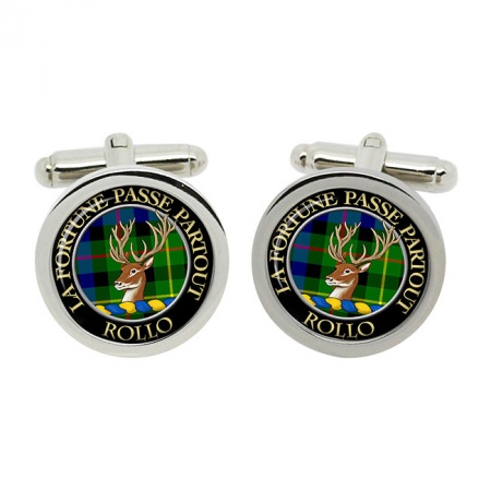 Rollo Scottish Clan Crest Cufflinks