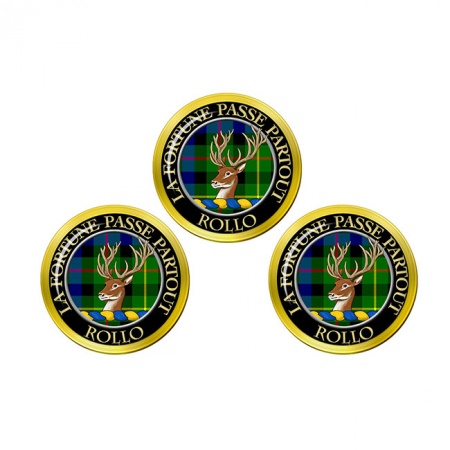 Rollo Scottish Clan Crest Golf Ball Markers