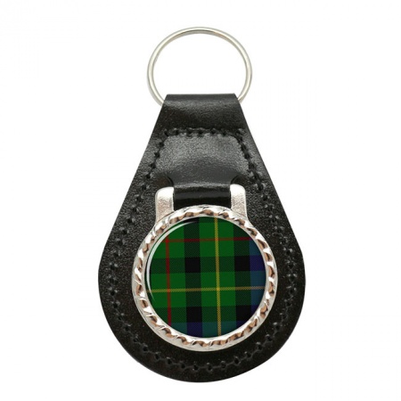 Rollo Scottish Tartan Leather Key Fob