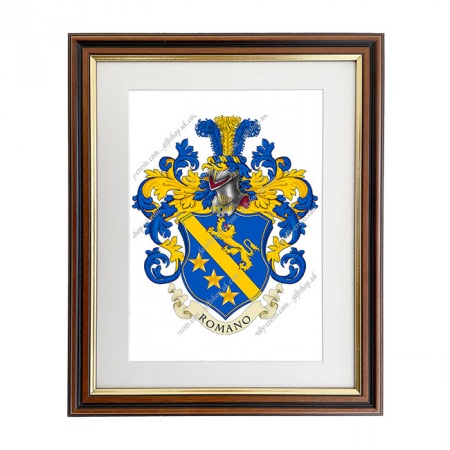 Romano (Italy) Coat of Arms Framed Print