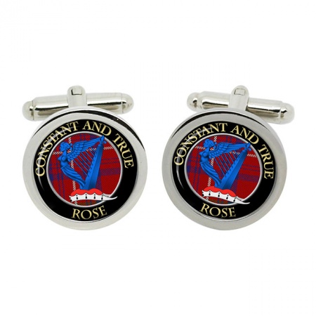 Rose Scottish Clan Crest Cufflinks