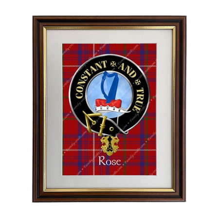 Rose Scottish Clan Crest Framed Print