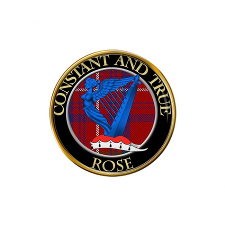 Rose Scottish Clan Crest Pin Badge