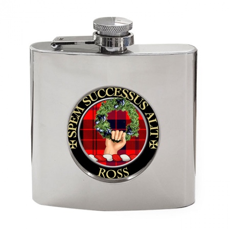 Ross Scottish Clan Crest Hip Flask