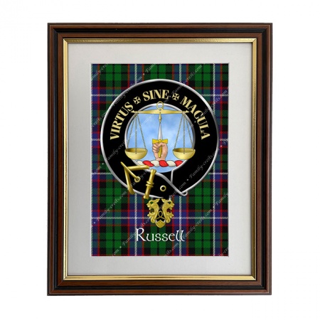 Russell Scottish Clan Crest Framed Print