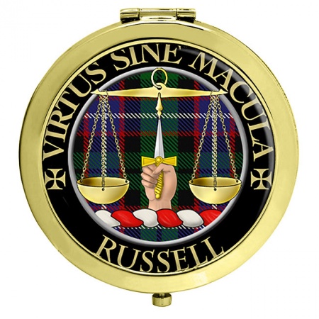 Russell Scottish Clan Crest Compact Mirror