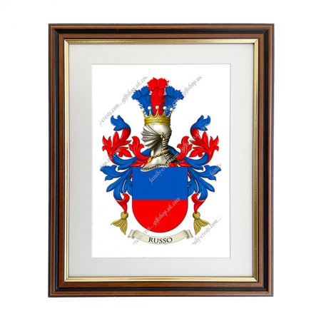 Russo (Italy) Coat of Arms Framed Print