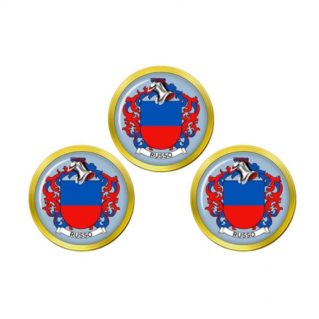 Russo (Italy) Coat of Arms Golf Ball Markers