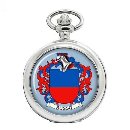 Russo (Italy) Coat of Arms Pocket Watch