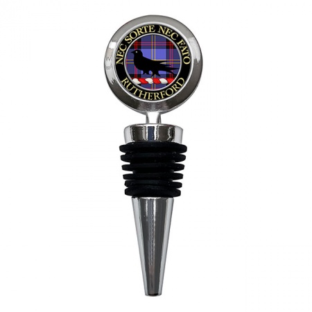 Rutherford Scottish Clan Crest Bottle Stopper