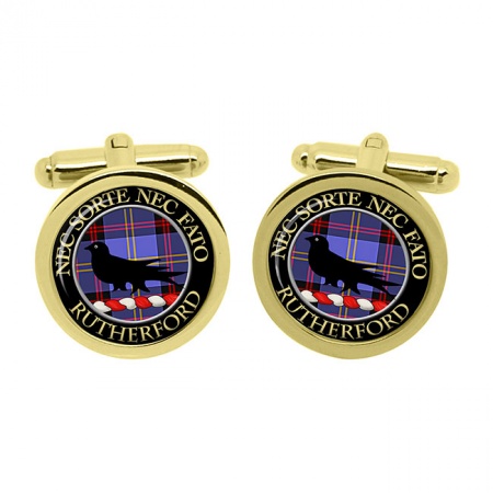 Rutherford Scottish Clan Crest Cufflinks