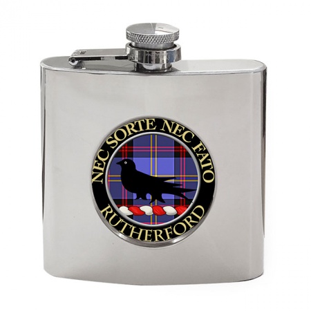Rutherford Scottish Clan Crest Hip Flask