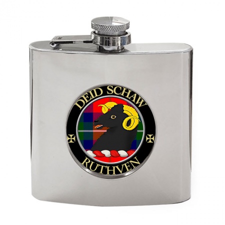 Ruthven Scottish Clan Crest Hip Flask