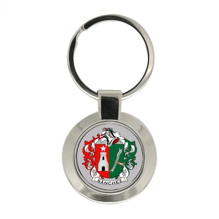 Sánchez (Spain) Coat of Arms Key Ring