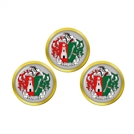 Sanchez (Spain) Coat of Arms Golf Ball Markers