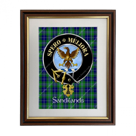 Sandilands Scottish Clan Crest Framed Print