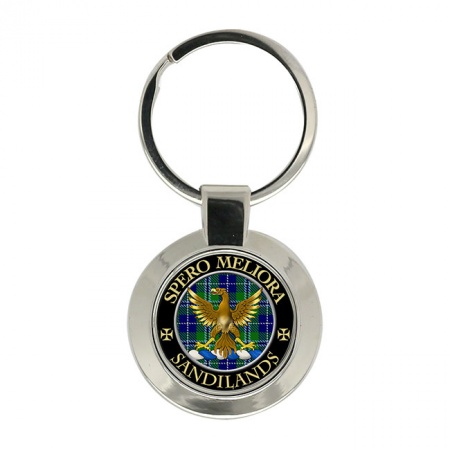 Sandilands Scottish Clan Crest Key Ring