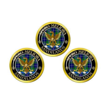 Sandilands Scottish Clan Crest Golf Ball Markers