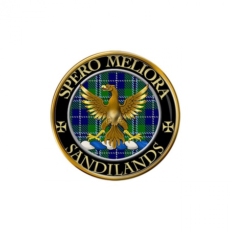 Sandilands Scottish Clan Crest Pin Badge