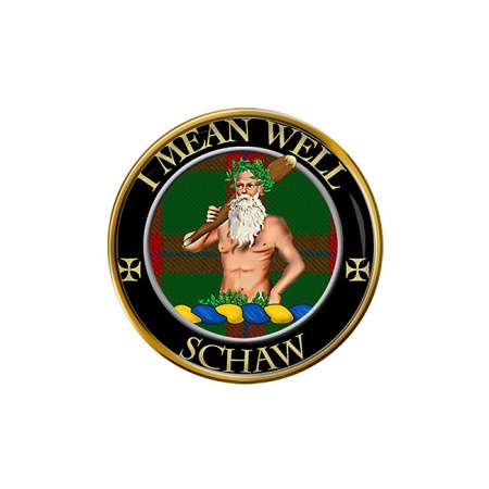 Schaw Scottish Clan Crest Pin Badge