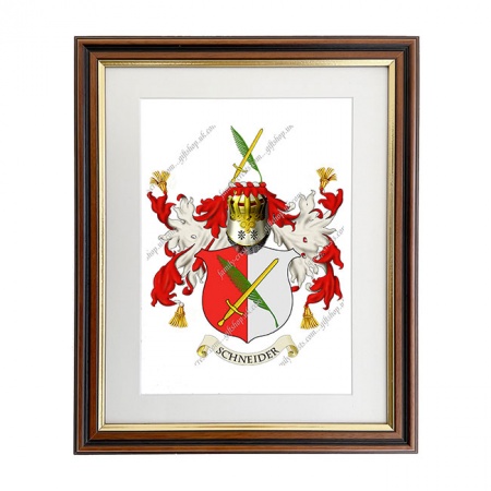Schneider (Germany) Coat of Arms Framed Print