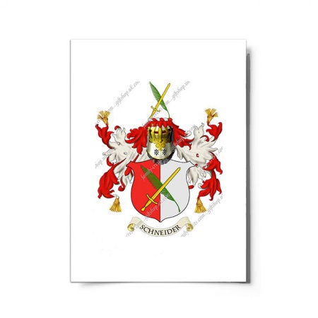 Schneider (Germany) Coat of Arms Print