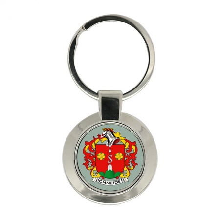 Schneider (Swiss) Coat of Arms Key Ring