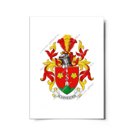 Schneider (Swiss) Coat of Arms Print