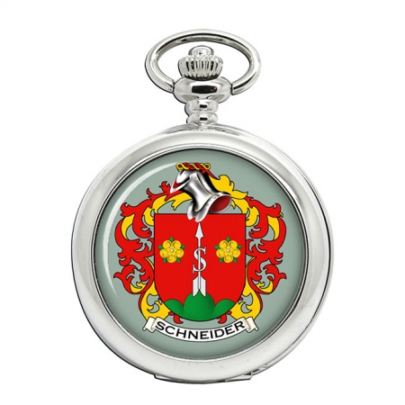 Schneider (Swiss) Coat of Arms Pocket Watch