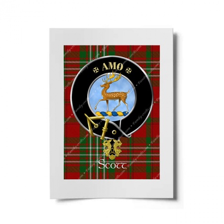 Scott Scottish Clan Crest Ready to Frame Print