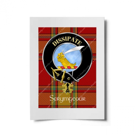 Scrymgeour Scottish Clan Crest Ready to Frame Print