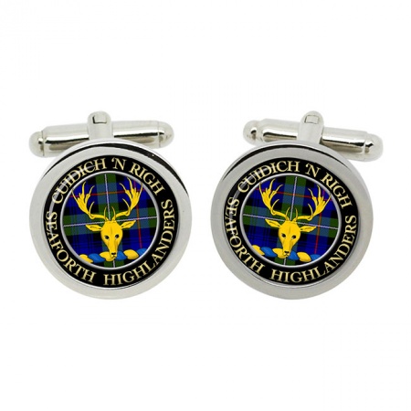 Seaforth Highlanders Scottish Clan Crest Cufflinks