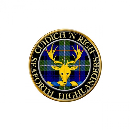 Seaforth Highlanders Scottish Clan Crest Pin Badge