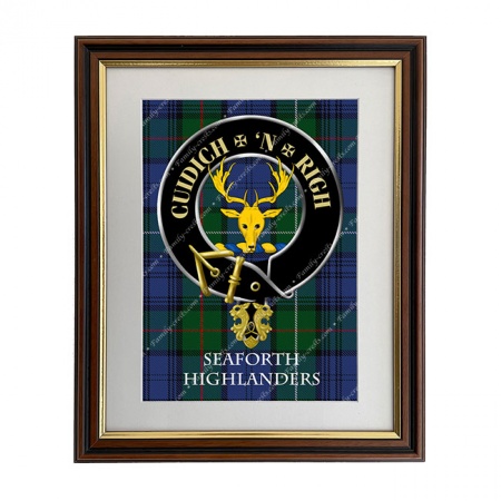 Seaforth Highlanders Scottish Clan Crest Framed Print