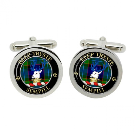 Sempill Scottish Clan Crest Cufflinks